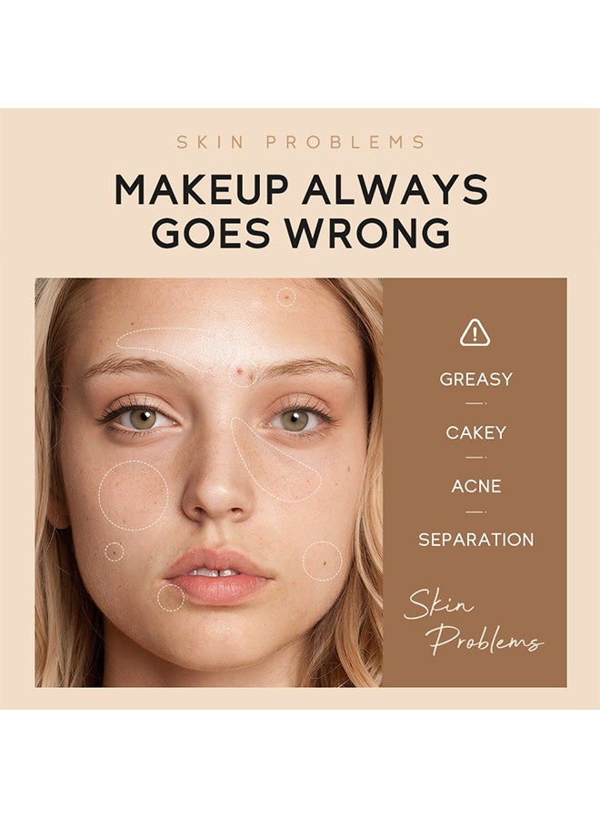 QUIYUM BB Cream Tinted Moisturizer, 9Colors Moisturizes & Conceals, Cover Blemishes & Pores, Even Skin Tone, Lighiweight Foundation Full Coverage Tinted Illuminator for All Skin, Oil-Free,#110 Ivory - Image 3
